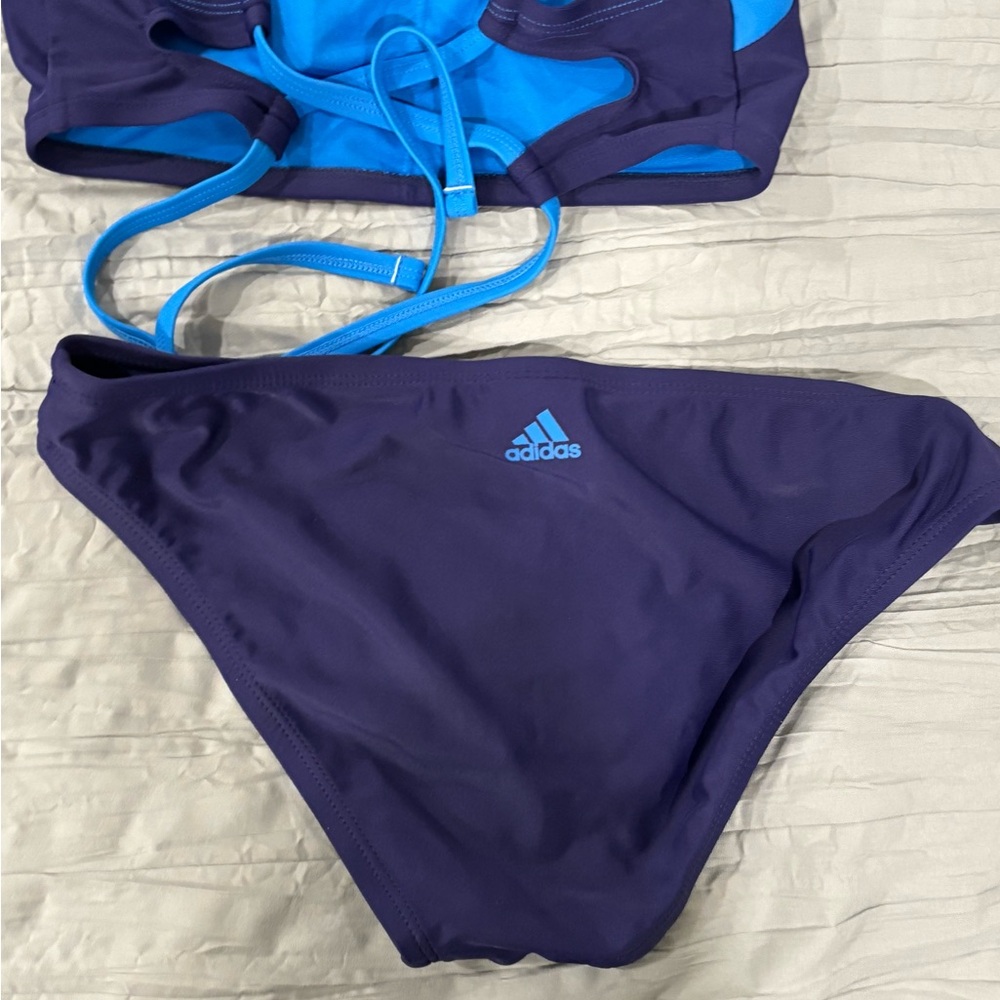Adidas Two-Tone Blue Bikini Set